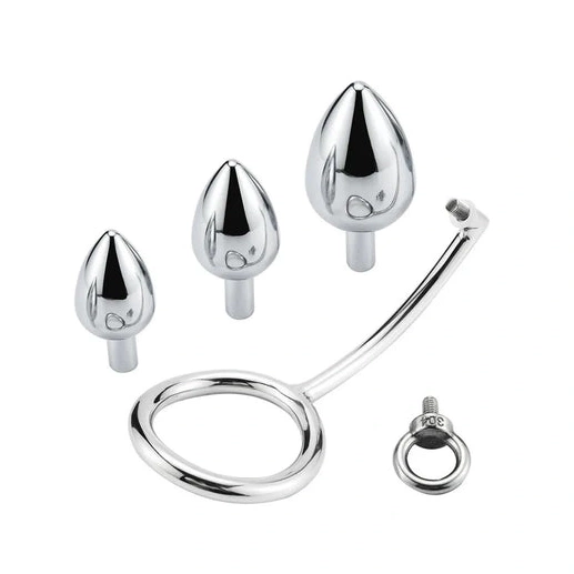 Set Ring 4663 Hook Stainless DiscreetChoice Steel Anal with Cock 0909